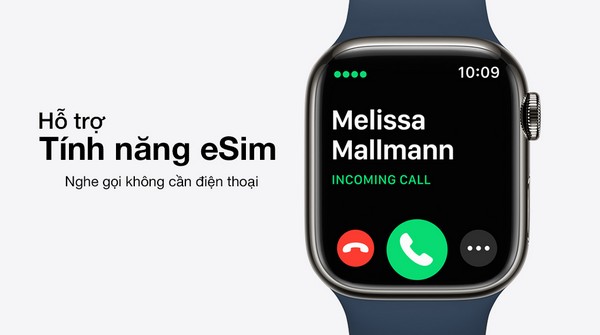 Apple Watch Series 8 GPS + Cellular cho phép gọi điện