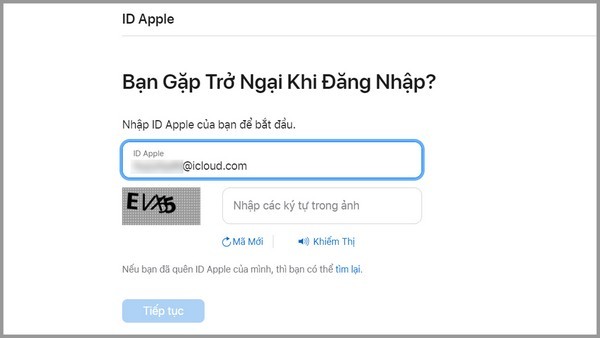 tạo tài khoản iCloud