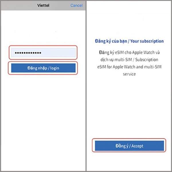 đăng ký sử dụng dịch vụ eSIM cho Apple Watch Series 8 LTE