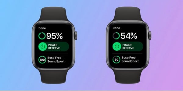 Pin của Apple Watch Series 8 hoạt động