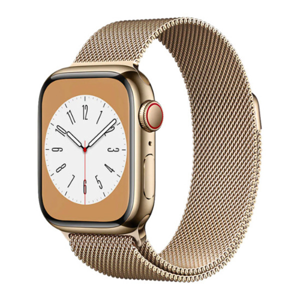 Apple Watch Series 8 Thép GPS + Cellular 41mm Gold dây thép
