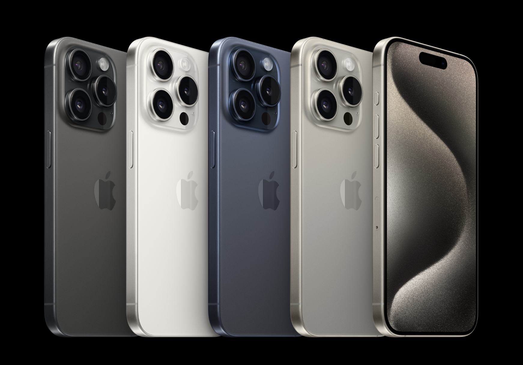 Bộ sưu tập màu sắc của iPhone 15 Pro Max và iPhone 15 Pro không có màu Hồng