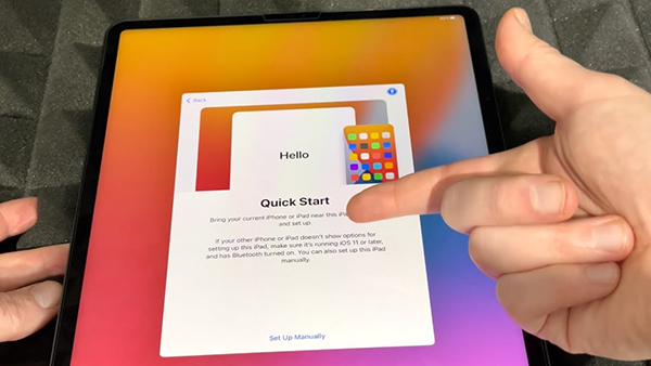 Cài đặt iPad Pro mới mua với thiết lập tự động