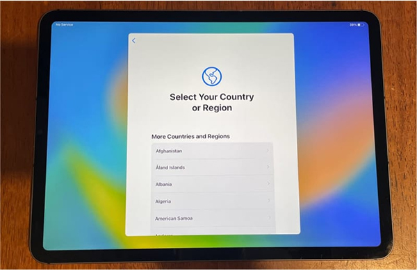 Cài đặt iPad Pro mới mua với thiết lập thủ công