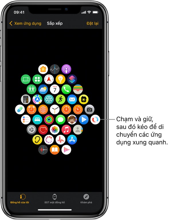 Điều chỉnh trên Iphone
