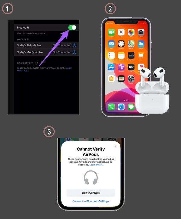 kiểm tra chính hãng trên ios 16