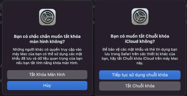 Tắt khoá màn hình