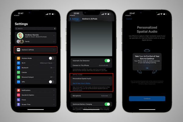 bật âm thanh không gian cá nhân hóa