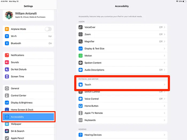 Chụp màn hình iPad Gen 10 bằng nút Home ảo