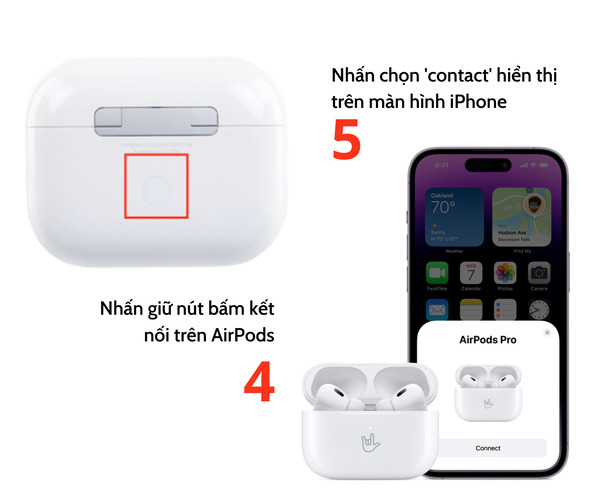 Kết nối lại AirPods với iPhone