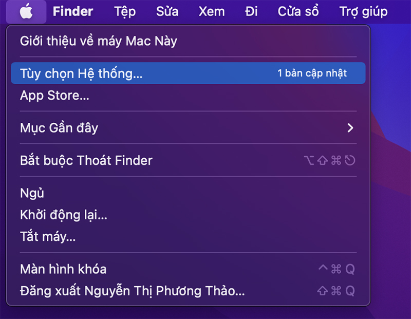 Đổi mật khẩu icloud trên MacBook