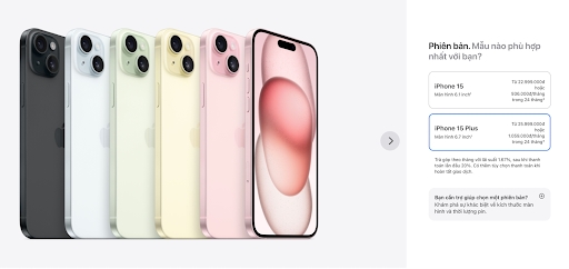 iPhone 15 Plus giá từ 25 triệu tại Việt Nam tháng 10/2023