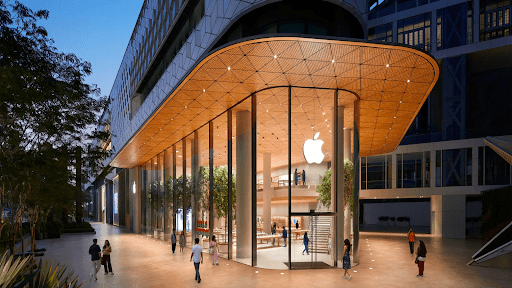 Một góc cửa hàng của Apple tại Ấn Độ