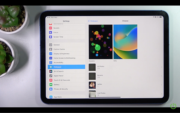 Hướng dẫn thay đổi hình nền trên Ipad gen 10