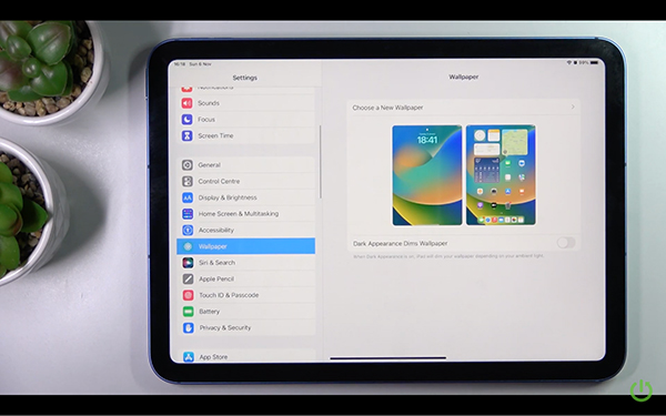 Hướng dẫn thay đổi hình nền trên Ipad gen 10