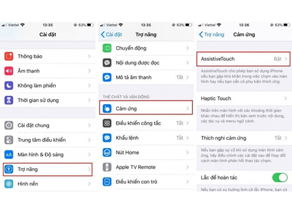 Sử dụng AssistiveTouch để tắt iPad