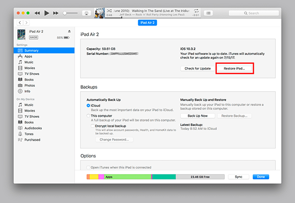 Mở khóa iPad dù không kết nối iCloud hay đồng bộ iTunes