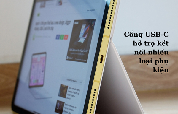 Cổng sạc trên iPad Gen 10 giữ nguyên