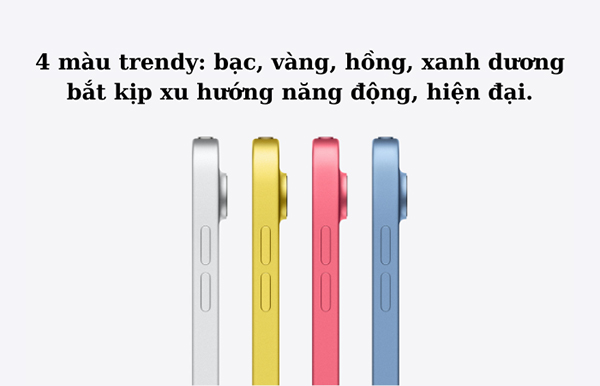 Màu sắc Ipad Gen 10
