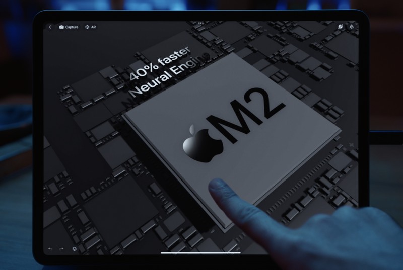Chip M2 trên iPad Pro 2022 giúp các tác vụ AI, AR tăng 40%