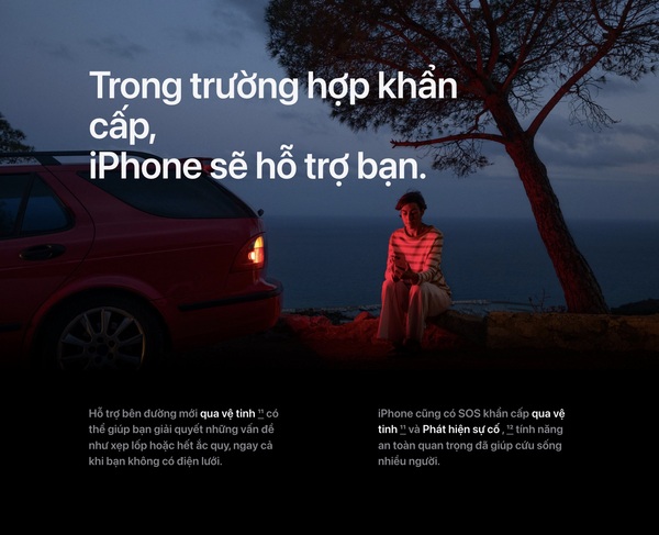 Emergence SOS via satellite sẽ giúp người dùng liên hệ nhanh chóng với các dịch vụ khẩn cấp thông qua vệ tinh