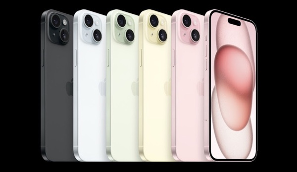 iPhone 15 thường và Plus được phát hành cùng 5 lựa chọn màu sắc mới