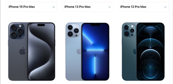 Sắc Titan Xanh trên iPhone 15 Pro Max có nhiều điểm khác biệt so với iPhone 12 Pro Max và iPhone 13 Pro Max