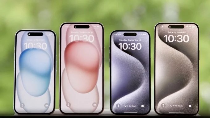 Kích thước iPhone 15 Series giúp bạn dễ dàng so sánh hơn