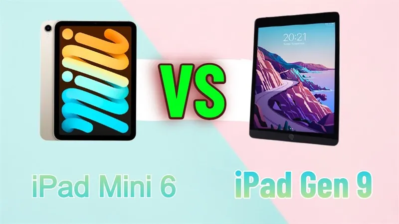 iPad 9 vs ipad mini 6 iPad 9 vs ipad mini 6
