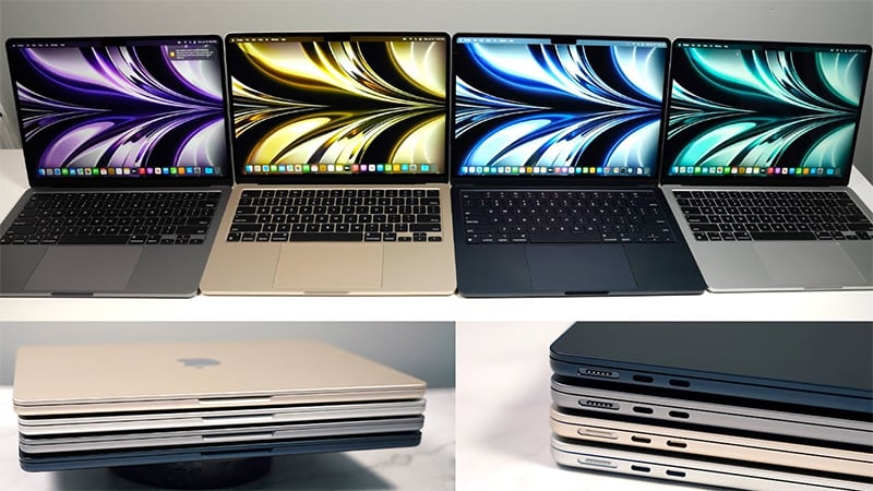 Đánh giá MacBook Air M2: Ưu, nhược điểm và giá bán mới nhất 3 MacBook Air M2 có mấy màu