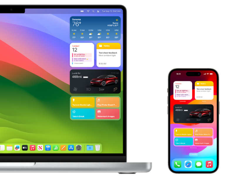 Hệ điều hành macOS Sonoma kết nối các thiết bị trong hệ sinh thái Apple 