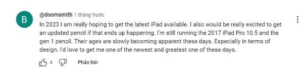 Người dùng phản hồi trước các tin rò rỉ về ipad pro m3
