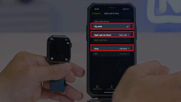 Chọn ngôn ngữ và vùng từ Tiếng Việt sang Tiến Anh